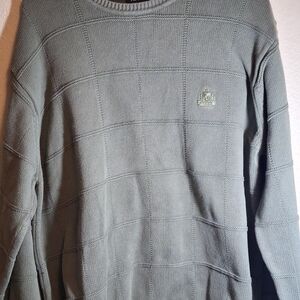 Izod Men's Moss Green XL Kint Crew Sweater  Like New 260560